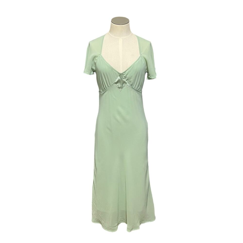90s Y2K Fairy H&M Romantic Grunge Flowy Flutter Sleeve Babydoll Dress Sz 8